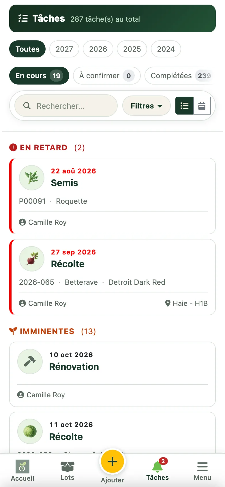 OlaGrow sur téléphone.